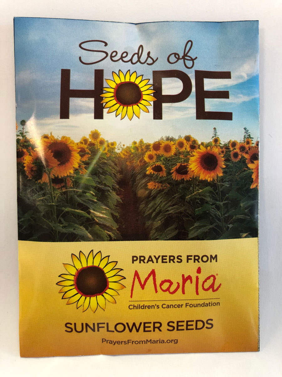 sunflower seed packets to plant Sunflower Seed Packet – Prayers From Maria Foundation